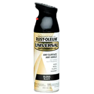 Rust-oleum UNIVERSAL® Gloss Spray Paint | 250361 GLOSS BLACK