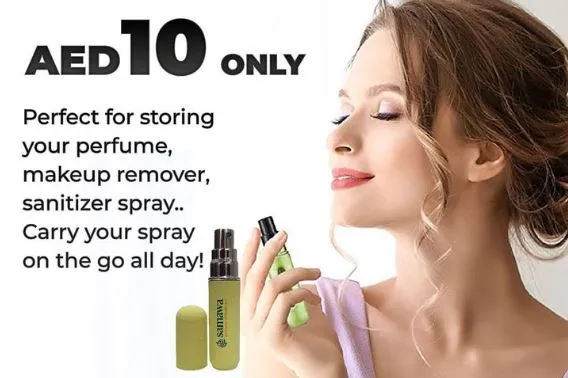 Samawa Refillable Travel Perfume Atomizer Spray Bottle 5ml, Premium Quality, 1pc