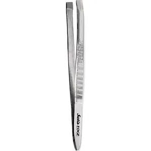 Satin Edge - Slant Tweezer - 3" - Slanted Tip Tweezer is Ideal for Shaping Eyebrows and Removing Facial Hair