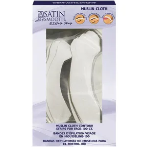 Satin Smooth EZ Grip Muslin Contour Cloth Facial Strip / 100 Count