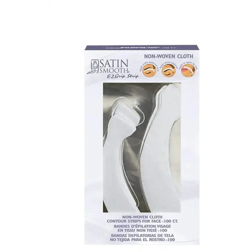 Satin Smooth EZ Grip Non-Woven Contour Facial Strip / 100 Count