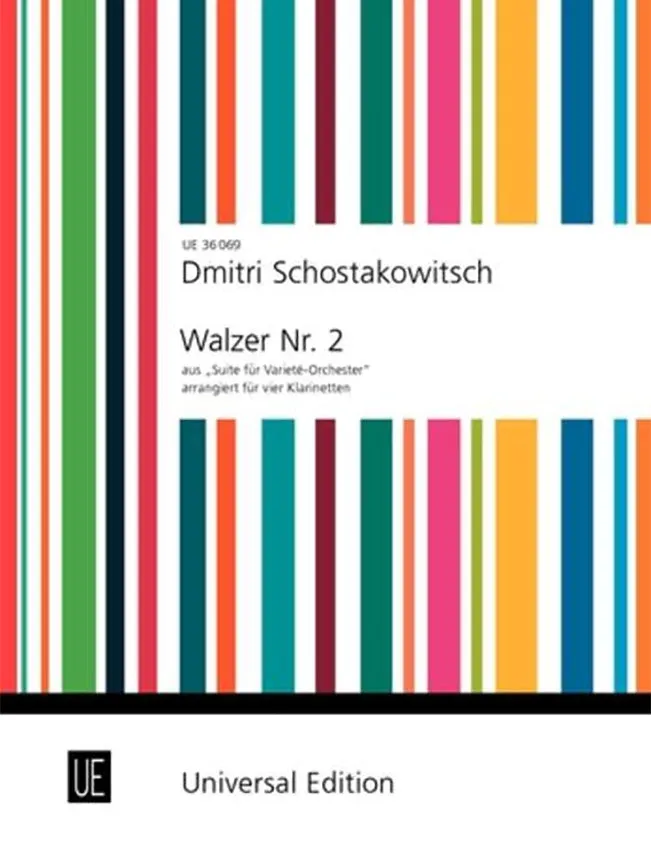 Schostakowitsch: Waltz No. 2 from "Suite for Variety Orchestra" for four clarinets (3 clarinets in Bb, bass clarinet in Bb)