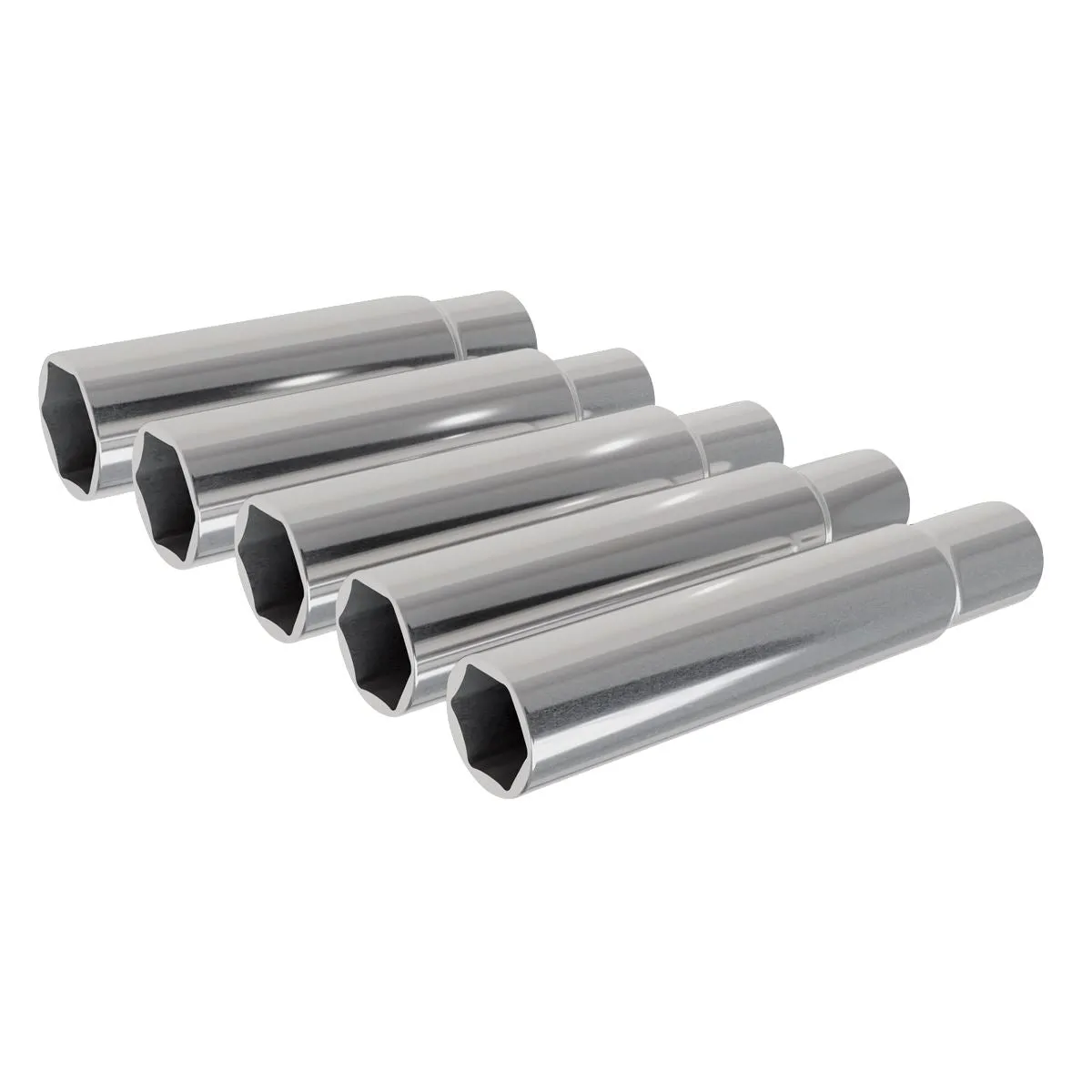 Sealey Extra-Deep Socket Set 15, 16, 17, 18 & 19mm 5pc 3/8"Sq Drive