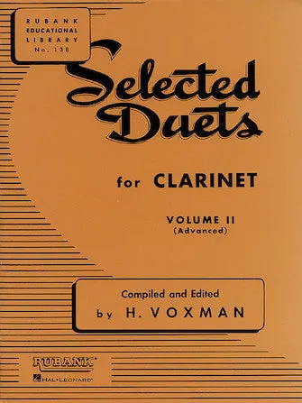 Selected Duets for Clarinet (Volume 2 - Advanced)