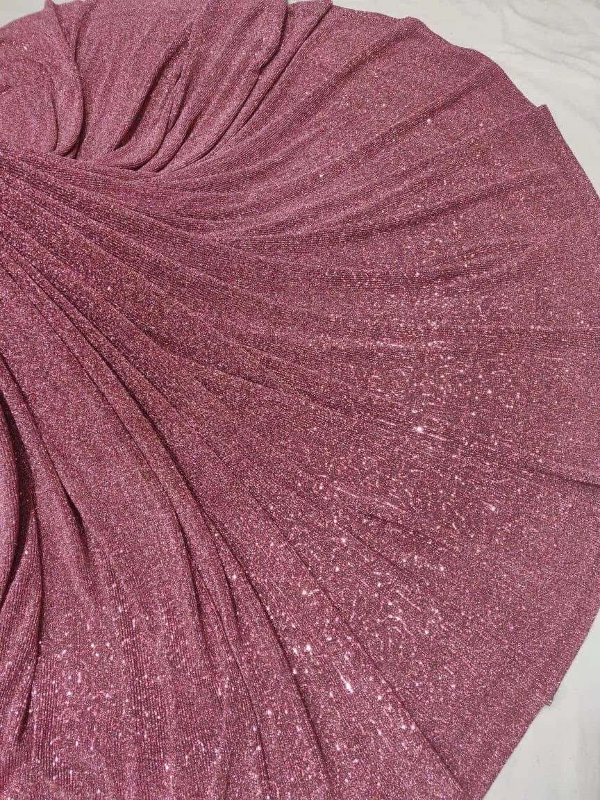 Sequin Shimmer Custom Saree