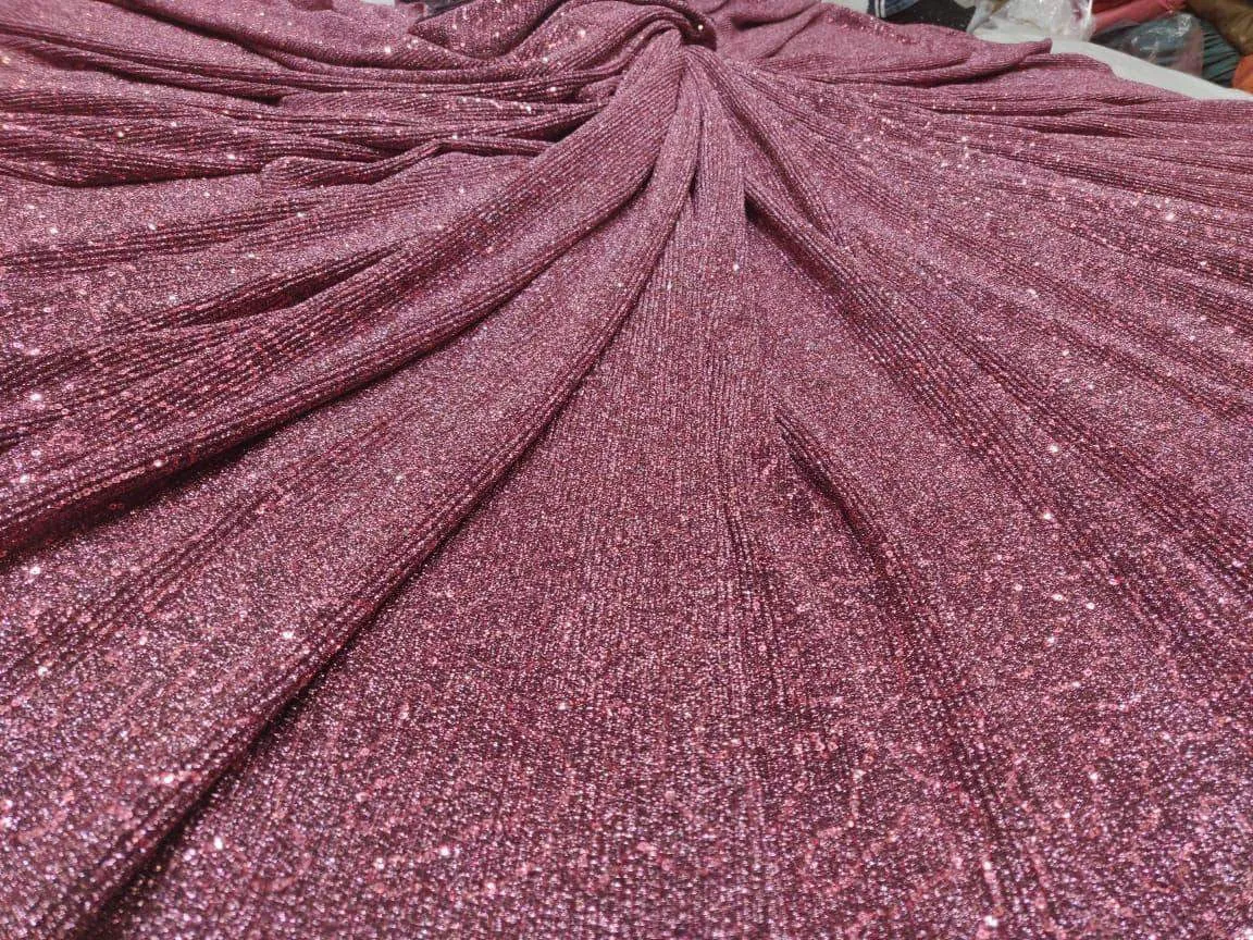 Sequin Shimmer Custom Saree
