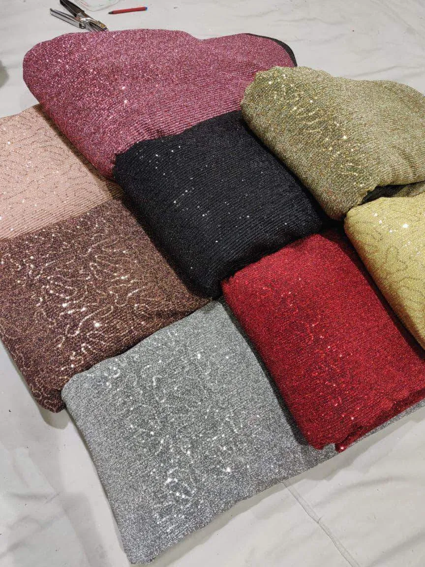 Sequin Shimmer Custom Saree
