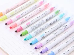Set of 12 Milkliner Highlighter Marker Pens