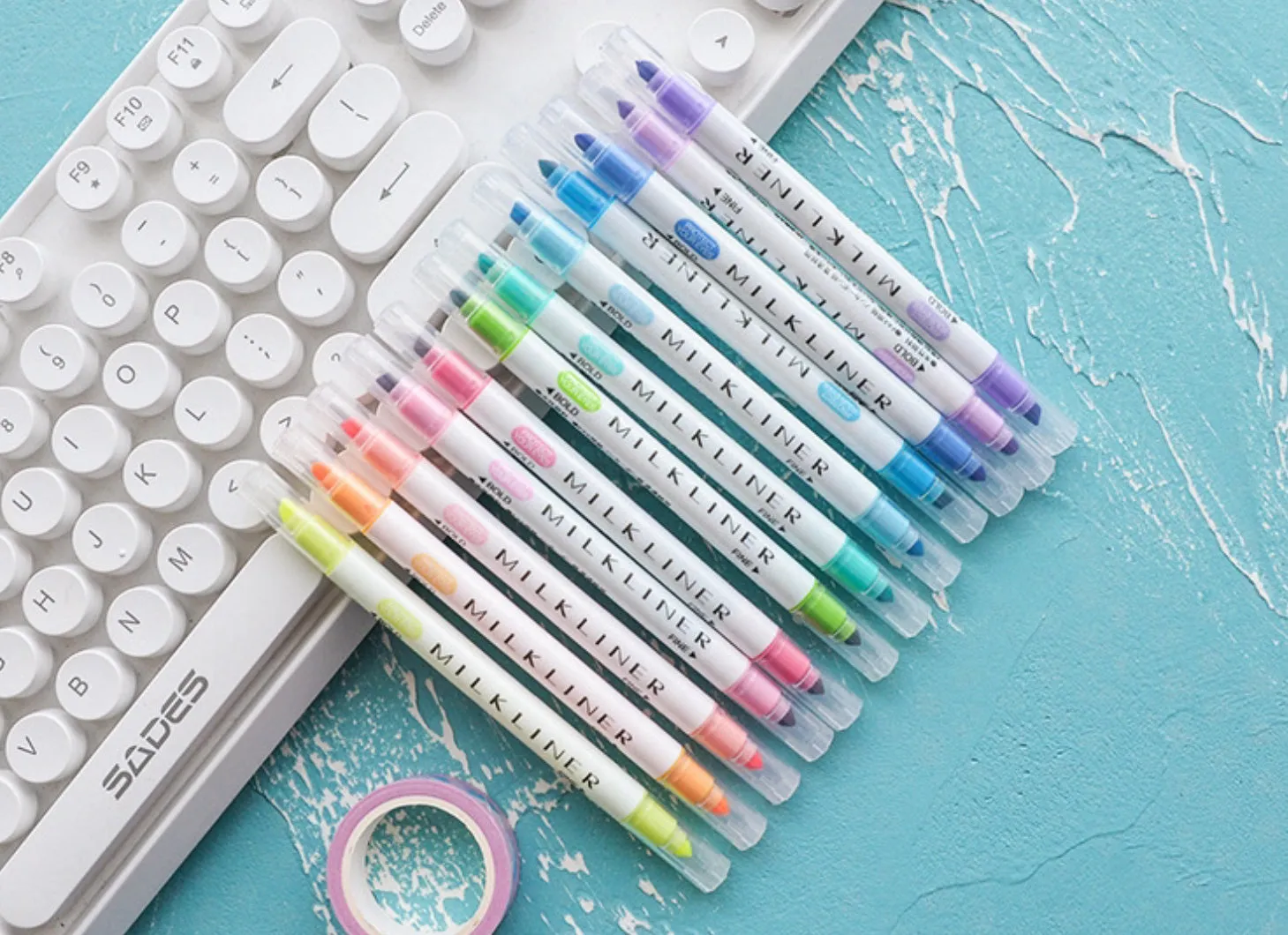 Set of 12 Milkliner Highlighter Marker Pens