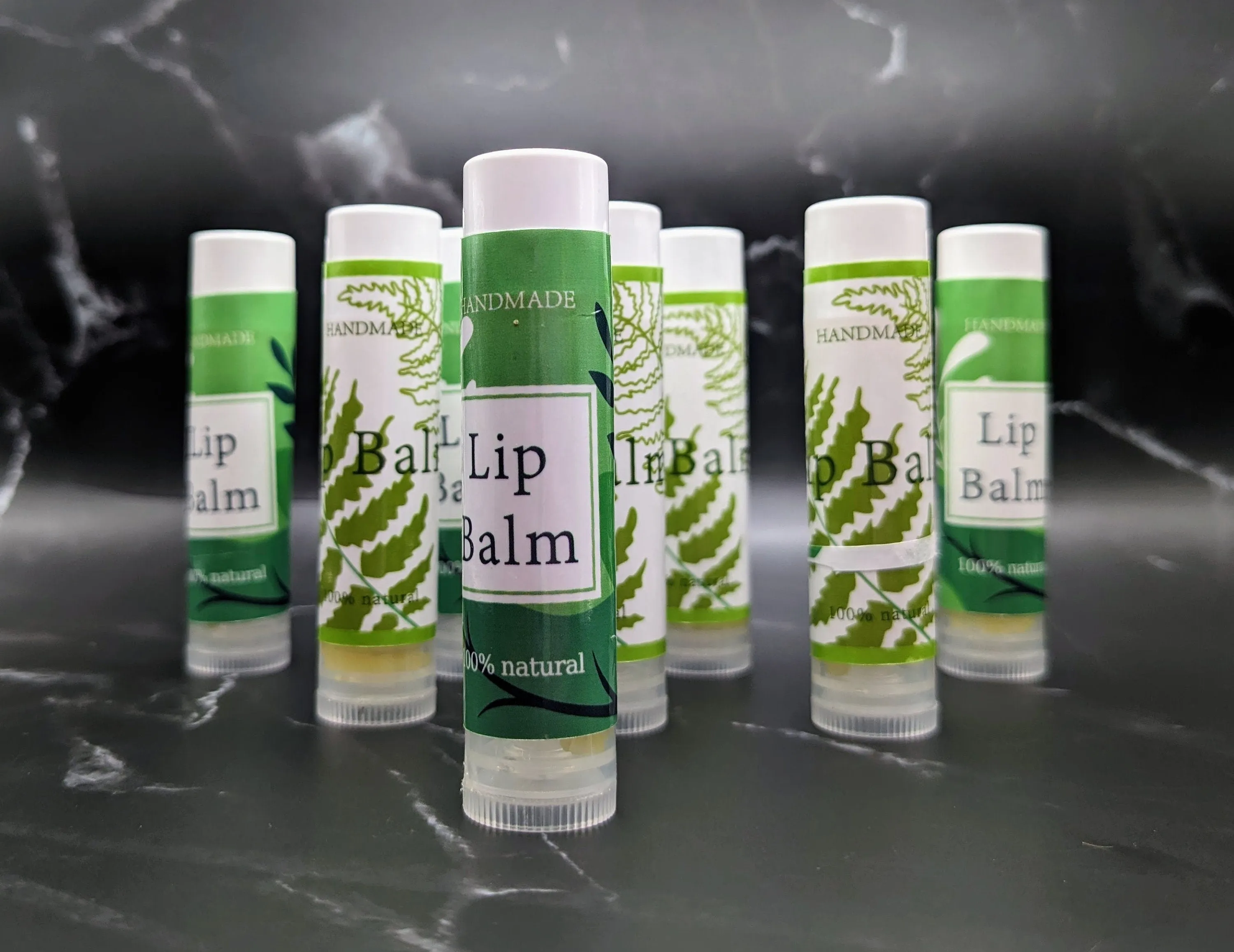 SET OF 2---All Natural Handmade Lip Balm -- Made with only four organic ingredients -- with tamper-proof seal -- Made in the USA