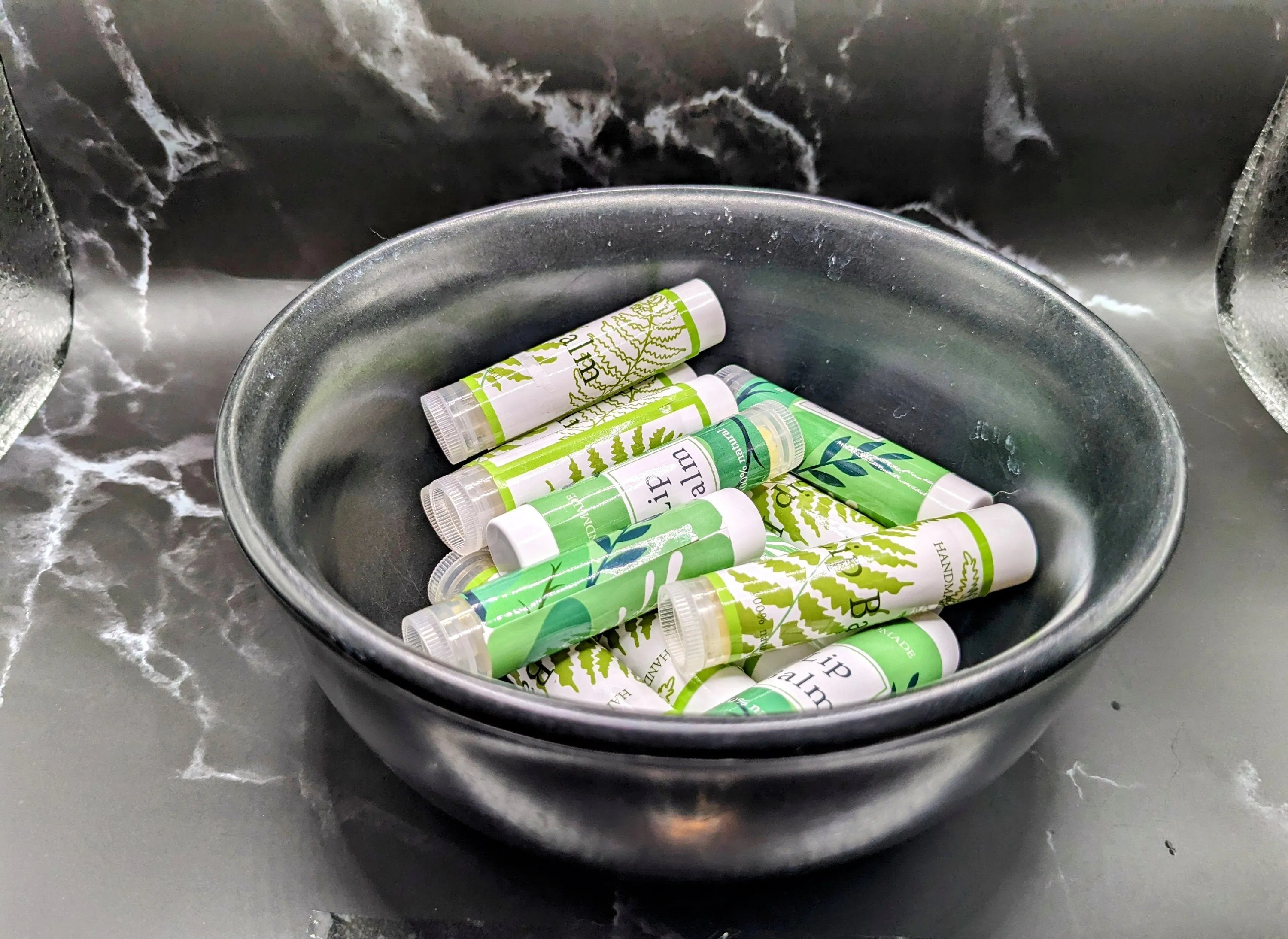 SET OF 2---All Natural Handmade Lip Balm -- Made with only four organic ingredients -- with tamper-proof seal -- Made in the USA