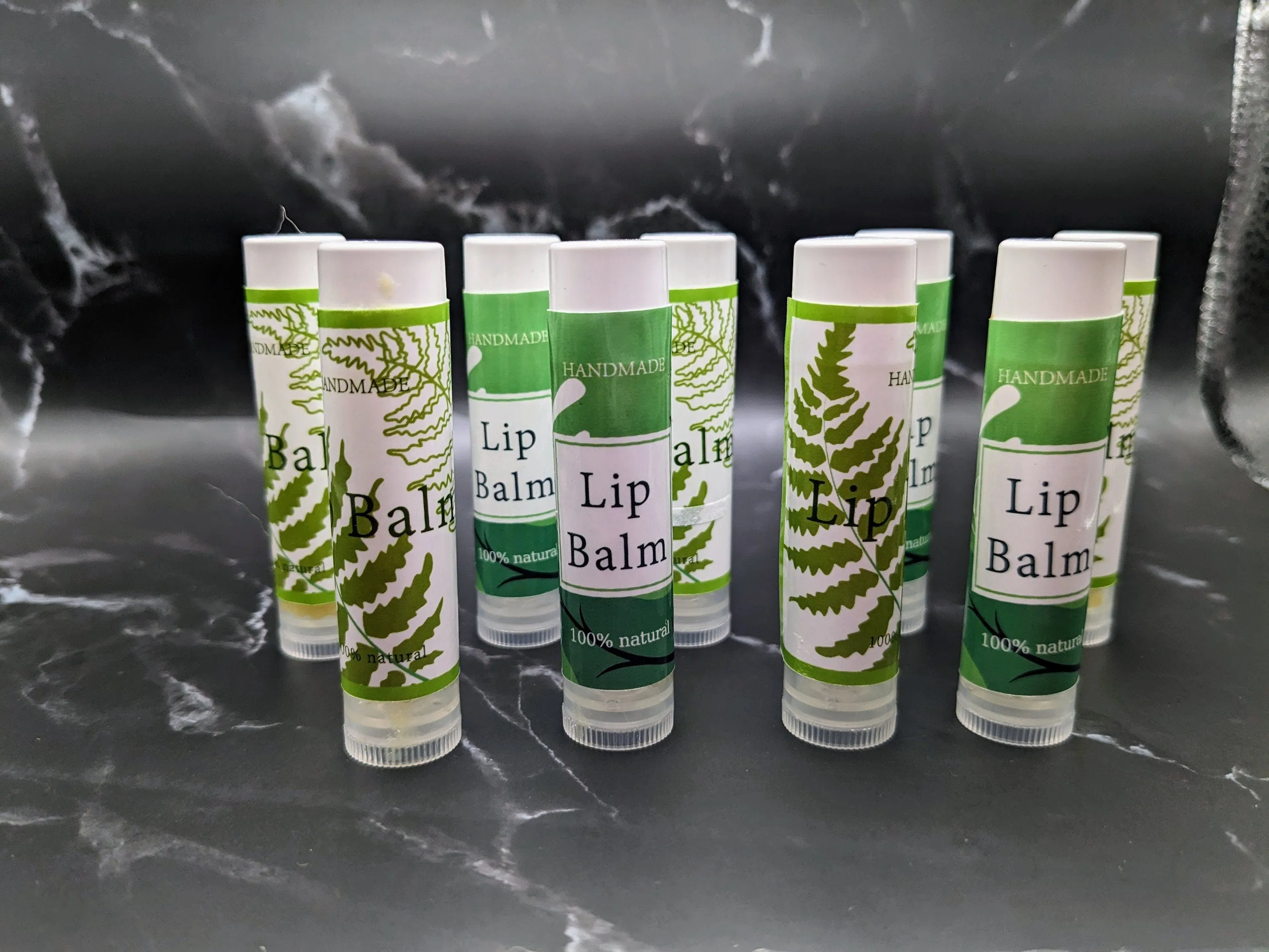 SET OF 2---All Natural Handmade Lip Balm -- Made with only four organic ingredients -- with tamper-proof seal -- Made in the USA