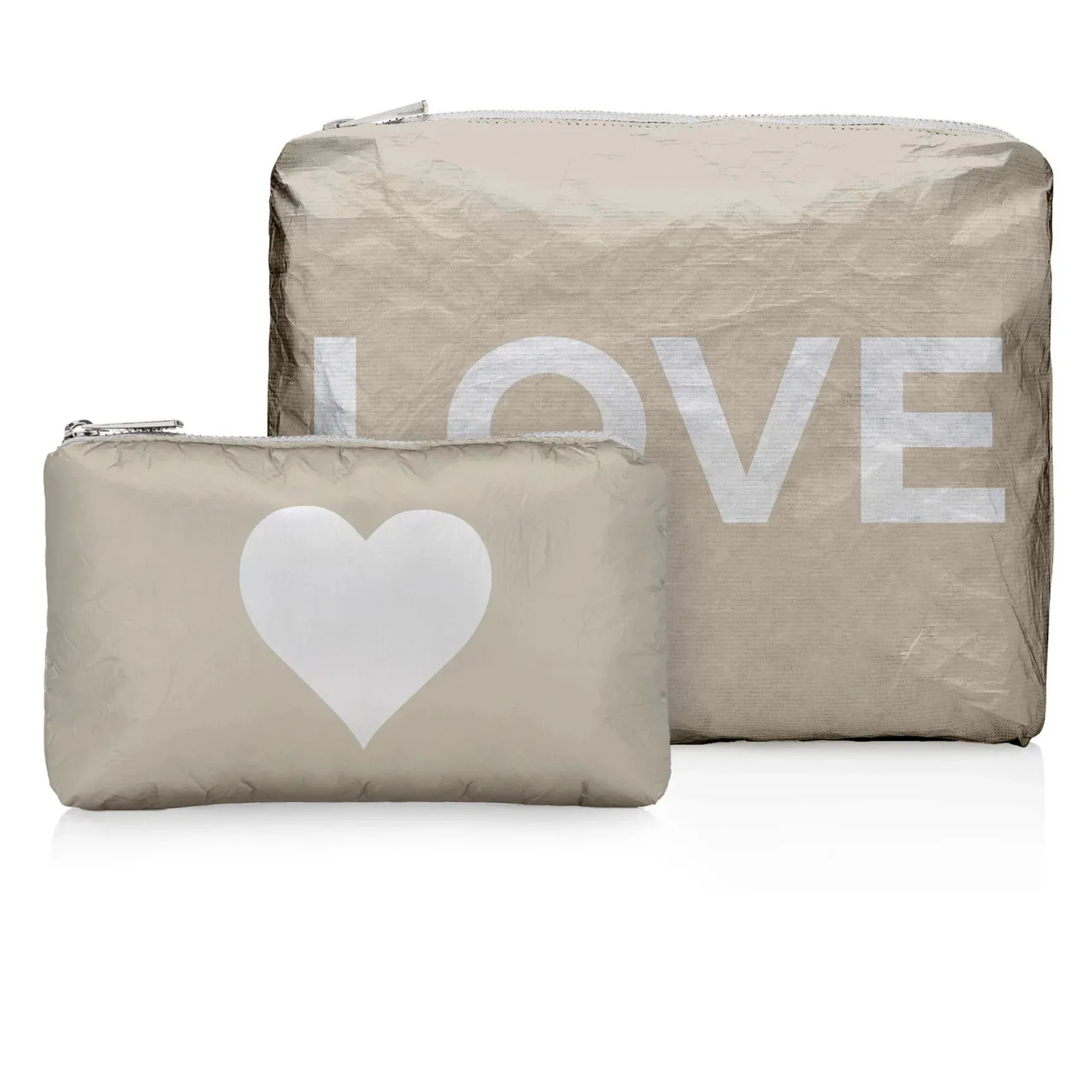 Set of Two Shimmer LOVE "Organizational Bag Set"