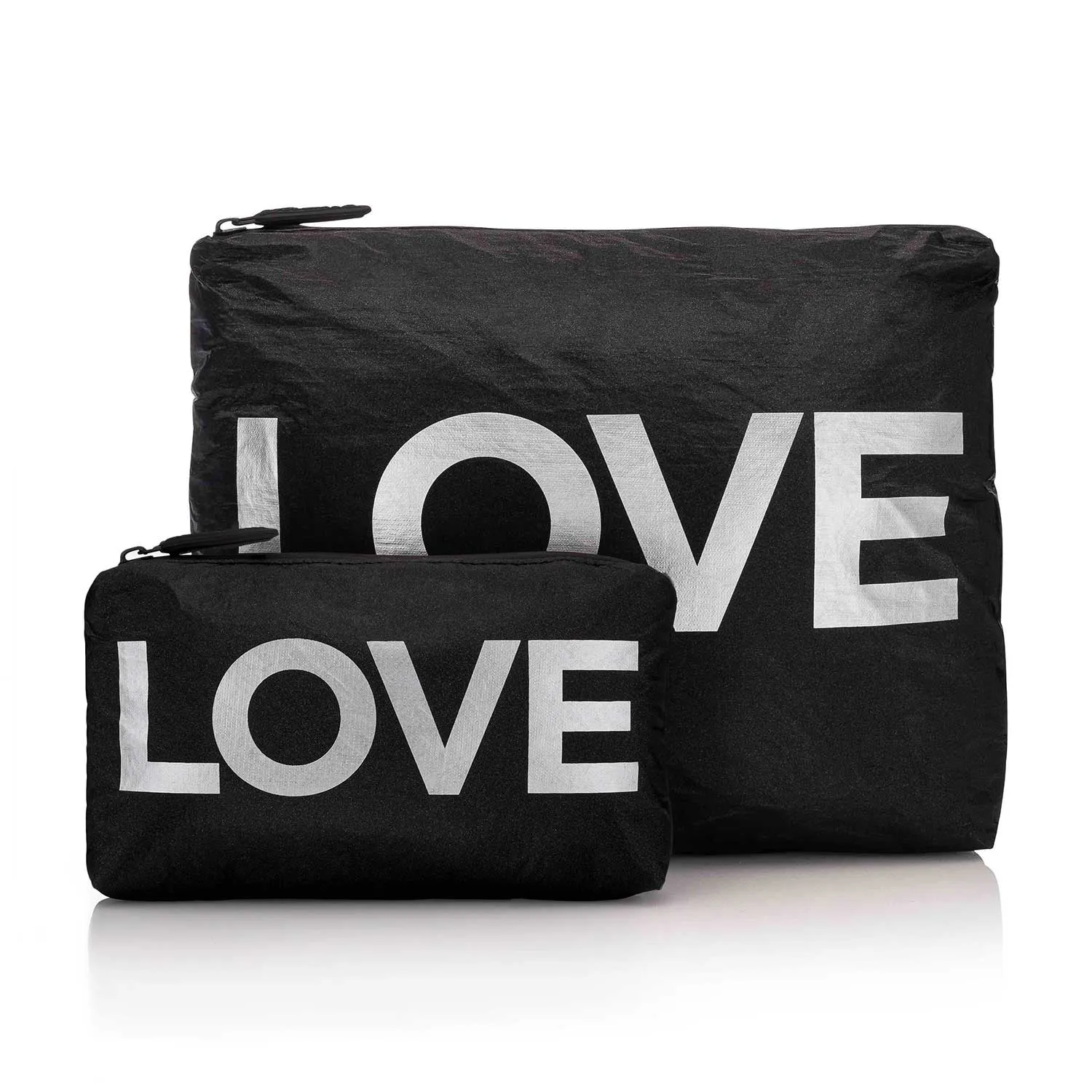 Set of Two Shimmer LOVE "Organizational Bag Set"