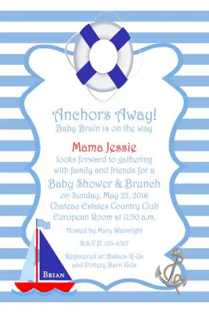 SETTING SAIL CUSTOM INVITATION