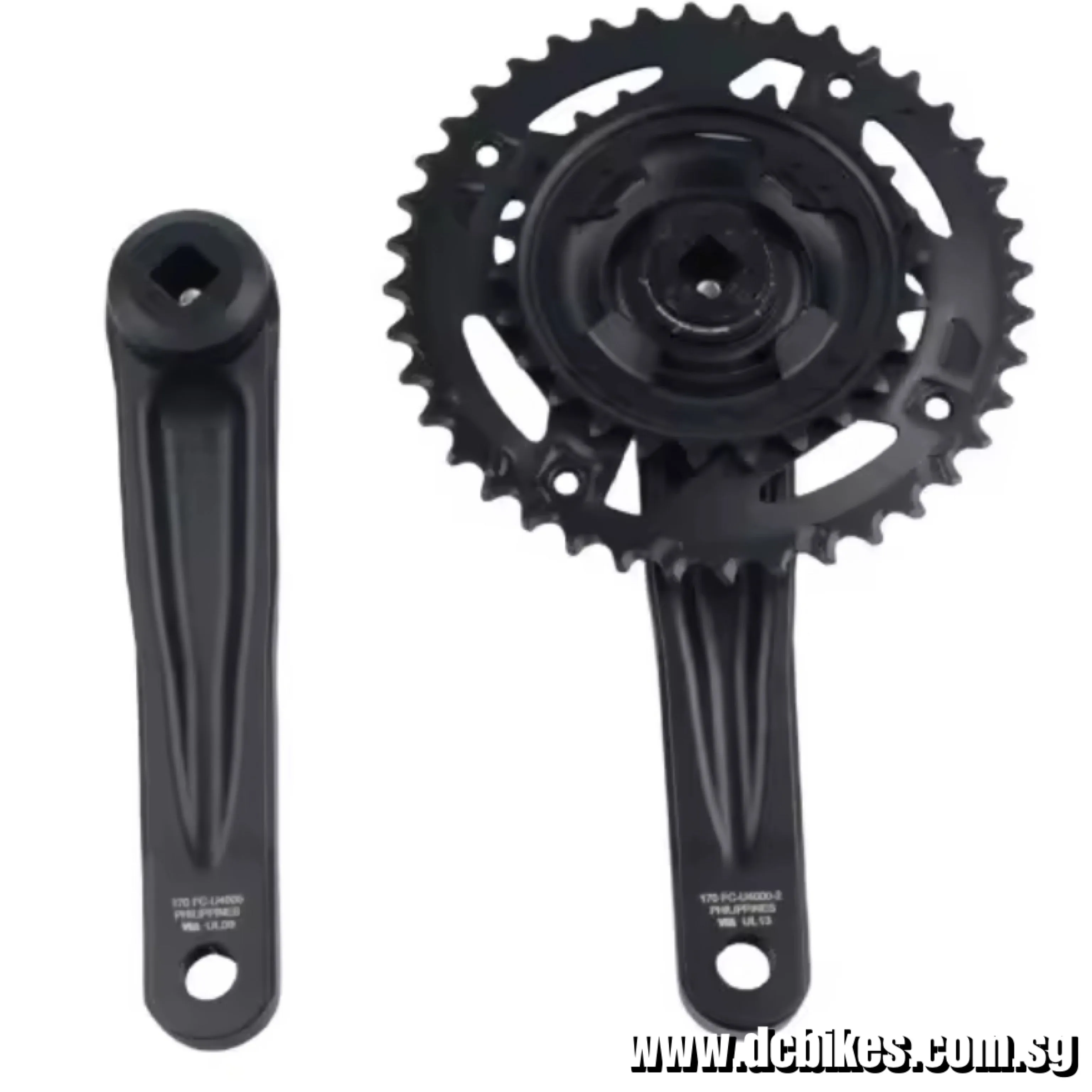 Shimano Cues U4000 Square Tapered Double 2 Speed 40T - 26T Chain Ring 2x9S | 2x10S | 2x11 Axis Hole Crank 170mm Arms