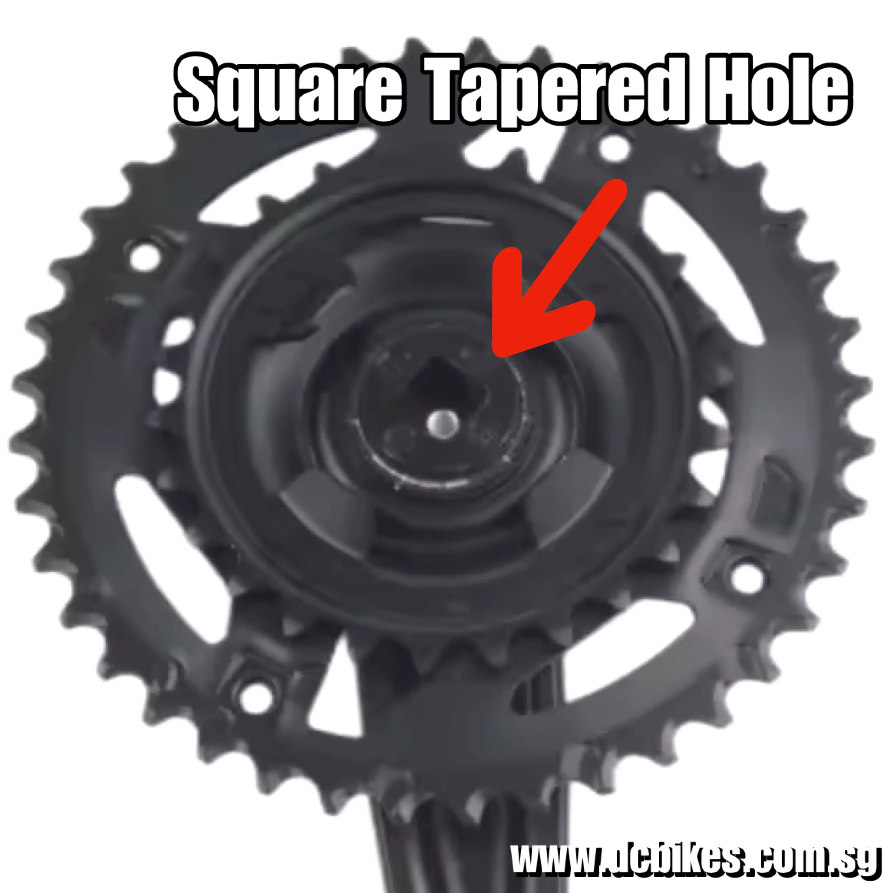 Shimano Cues U4000 Square Tapered Double 2 Speed 40T - 26T Chain Ring 2x9S | 2x10S | 2x11 Axis Hole Crank 170mm Arms