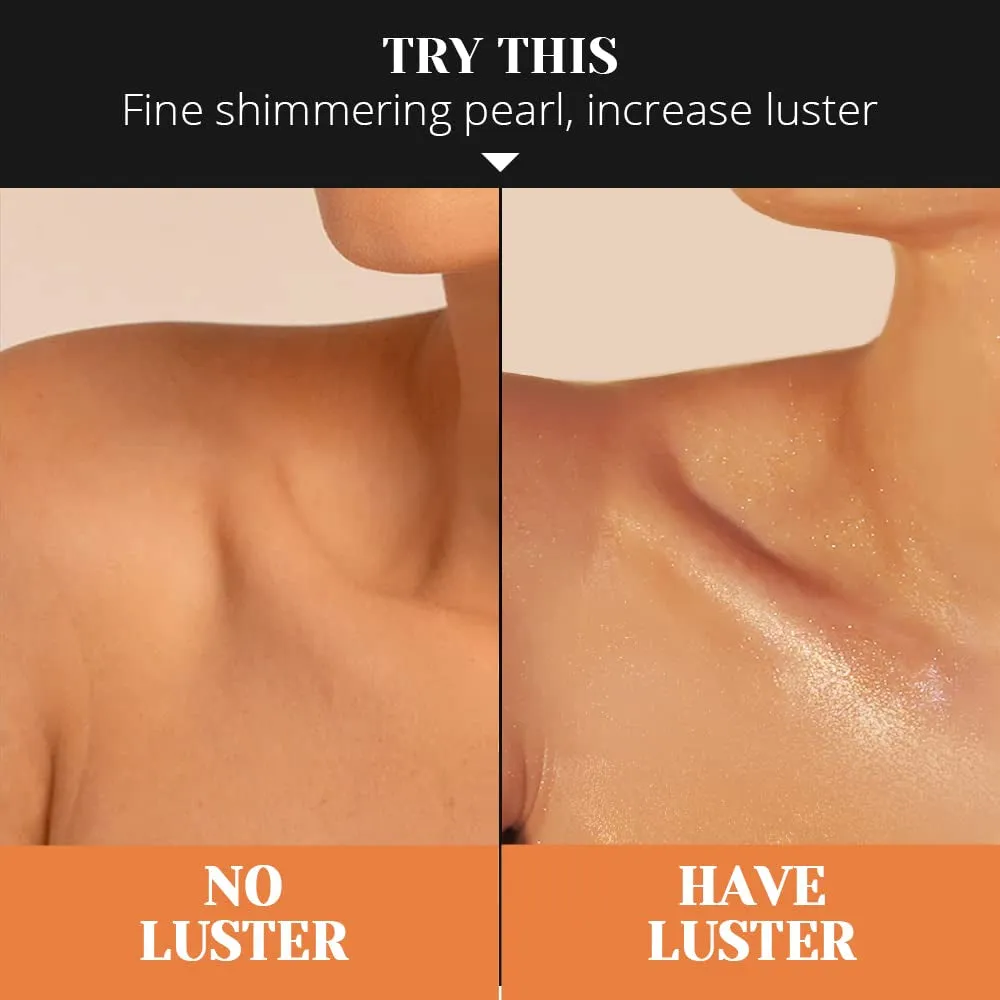 Shimmer Body Oil Bronze Gold 5 Color Bronze 3.38 Fl Oz Face Glow Pearl Highlighter Illuminator Body Makeup Shine Glitter Gold Liquid Taning