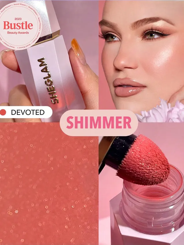Shimmer Finish Color Bloom Dayglow Liquid Blush