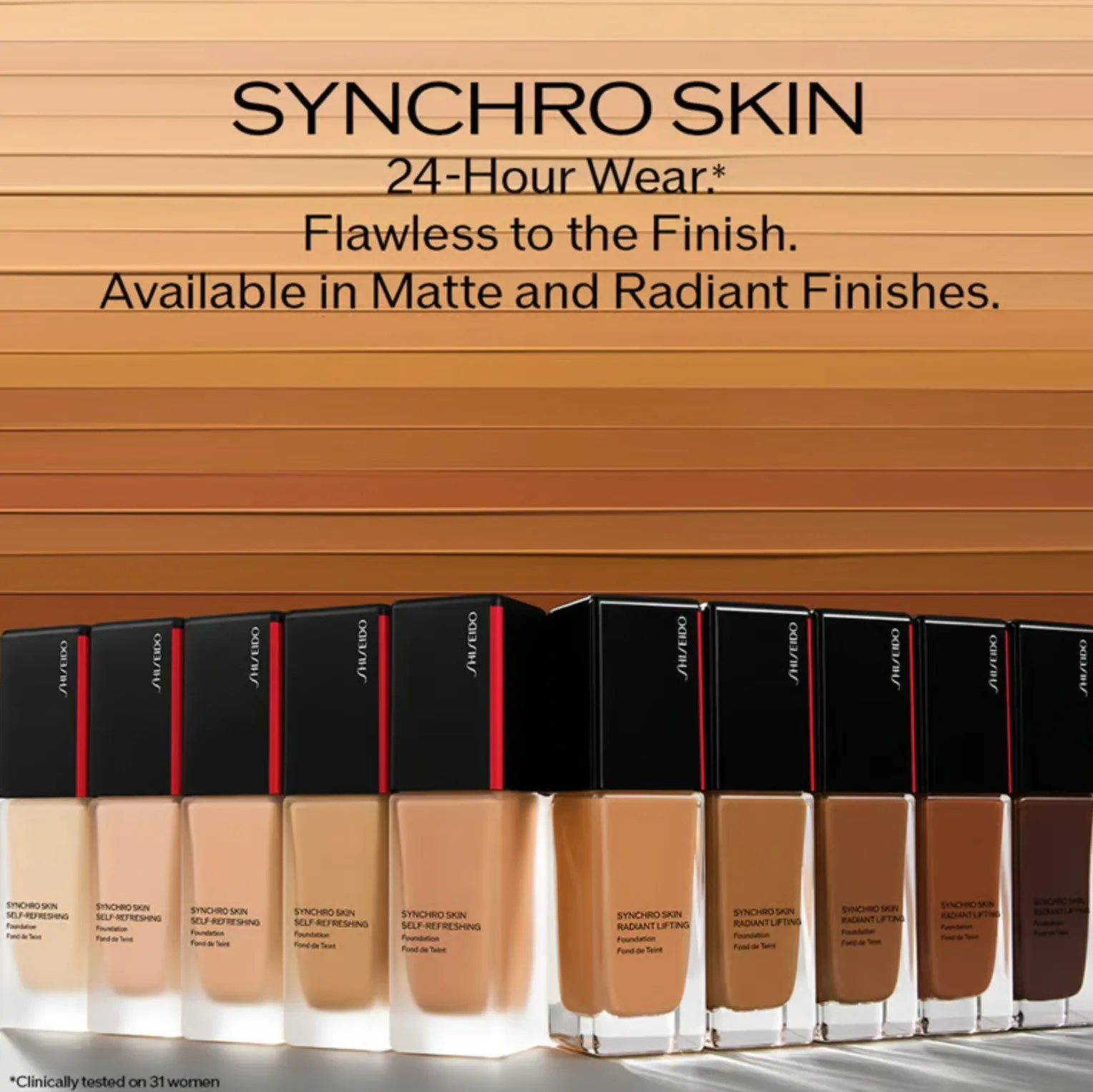 Shiseido Synchro Skin Radiant Lifting Foundation SPF 30 30ml (With Pump)