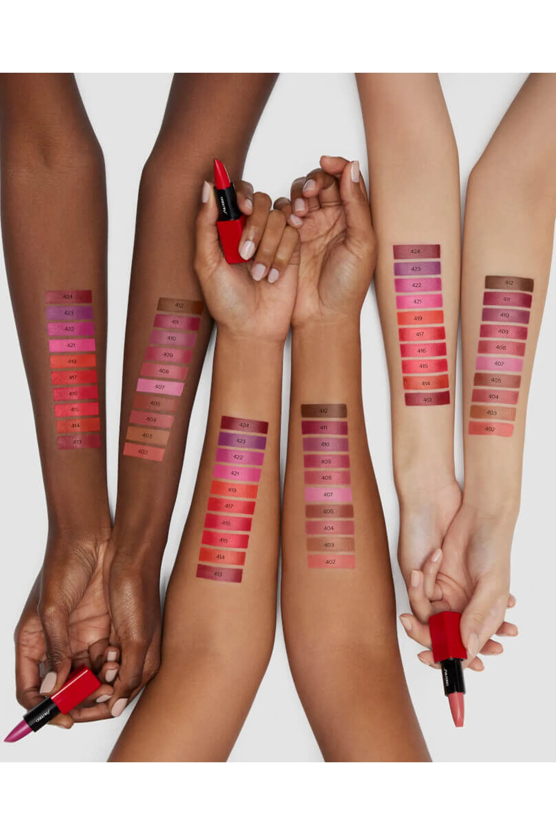 SHISEIDO TechnoSatin Gel Lipstick 421 Live Wire