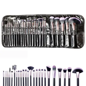 SHUE 24 Pc Purple Makeup Brush Set