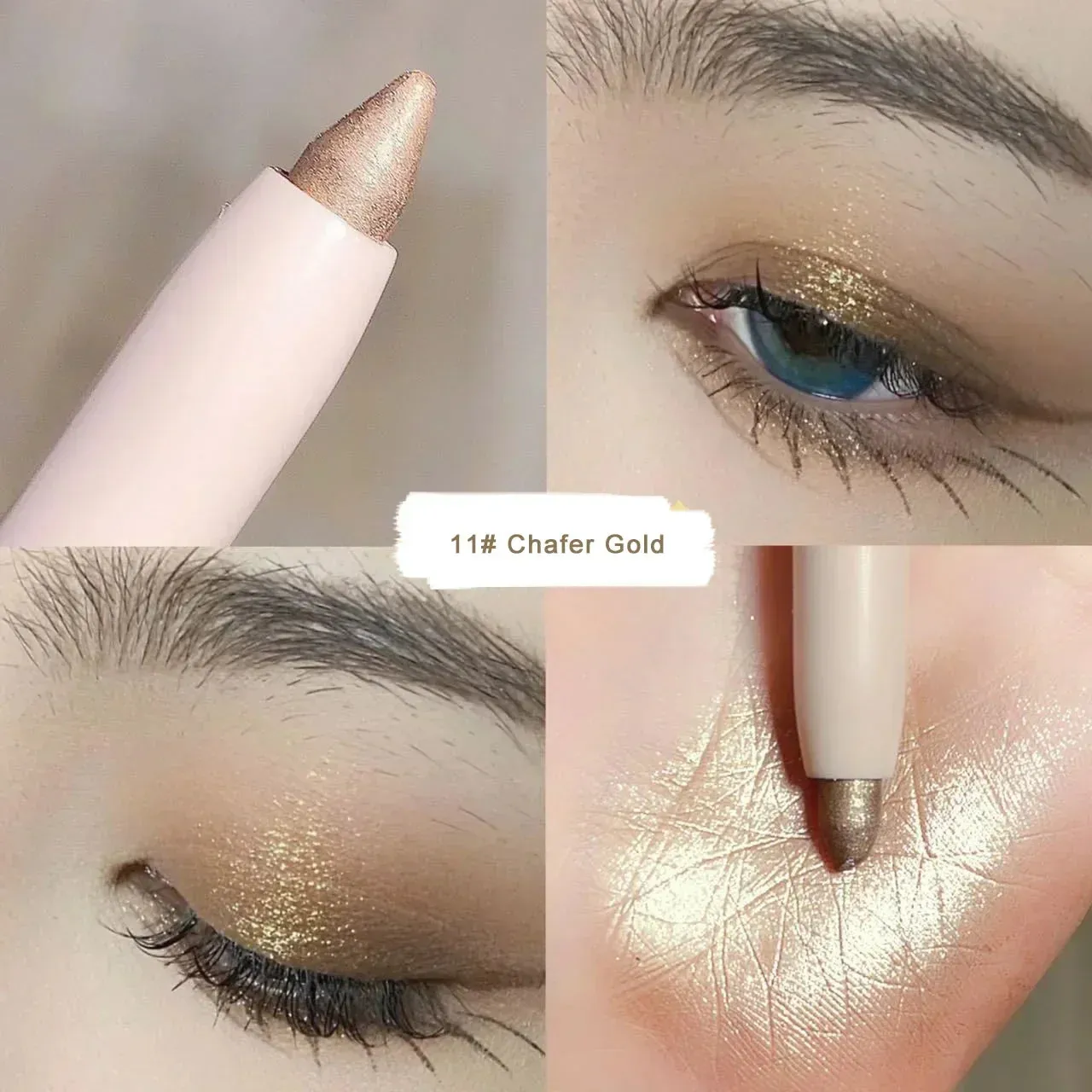 Silkworm Glow: Brightening Glitter Eyeshadow Stick