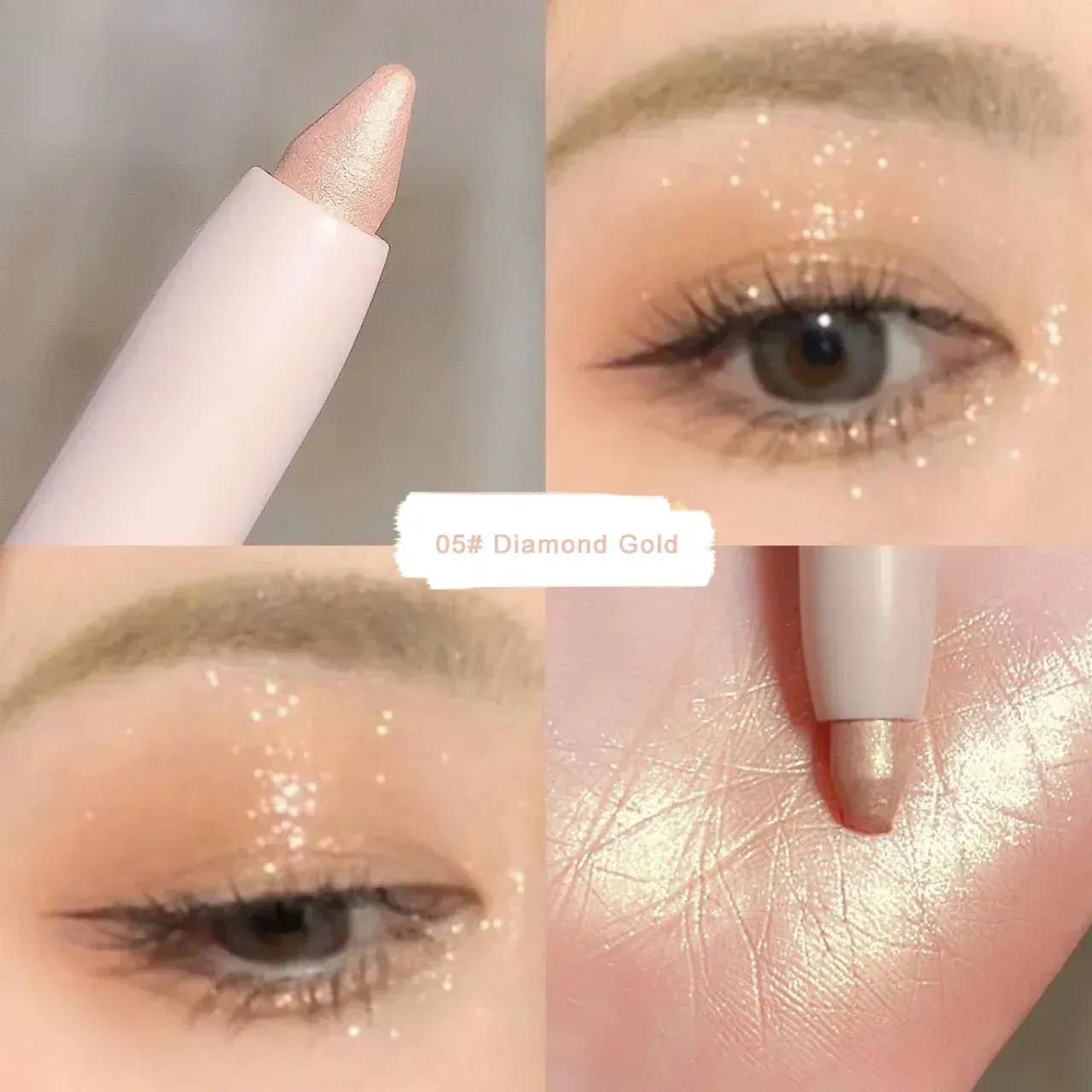 Silkworm Glow: Brightening Glitter Eyeshadow Stick