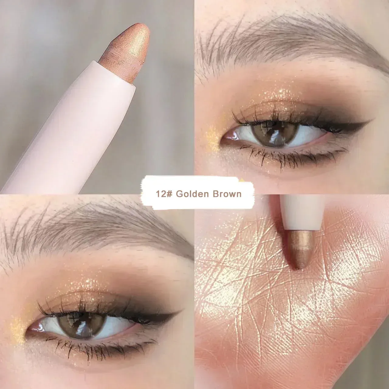 Silkworm Glow: Brightening Glitter Eyeshadow Stick