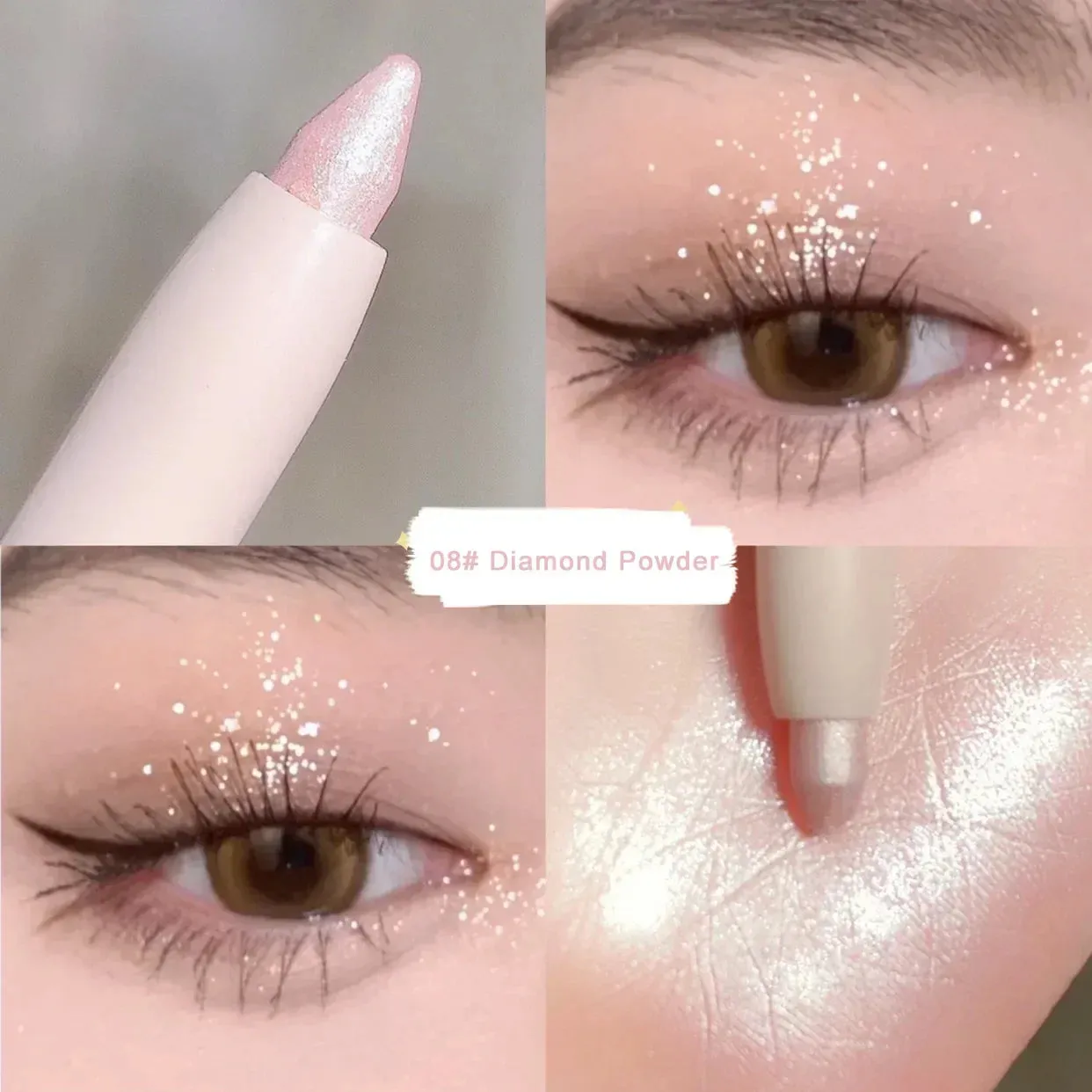 Silkworm Glow: Brightening Glitter Eyeshadow Stick