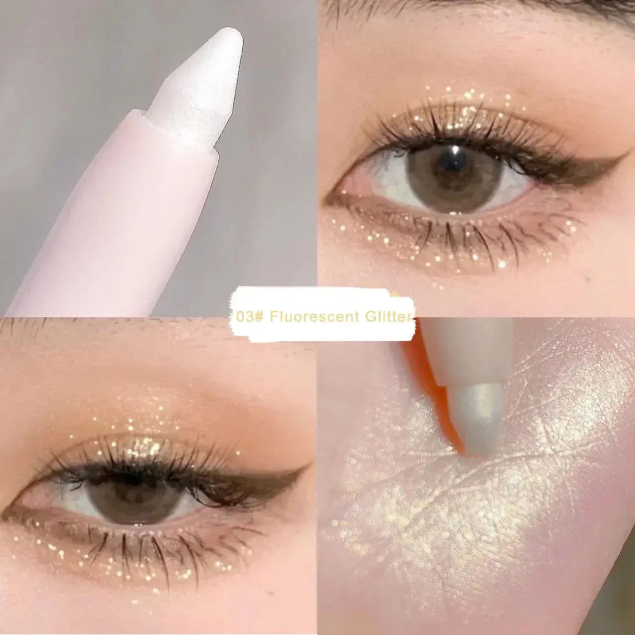 Silkworm Glow: Brightening Glitter Eyeshadow Stick