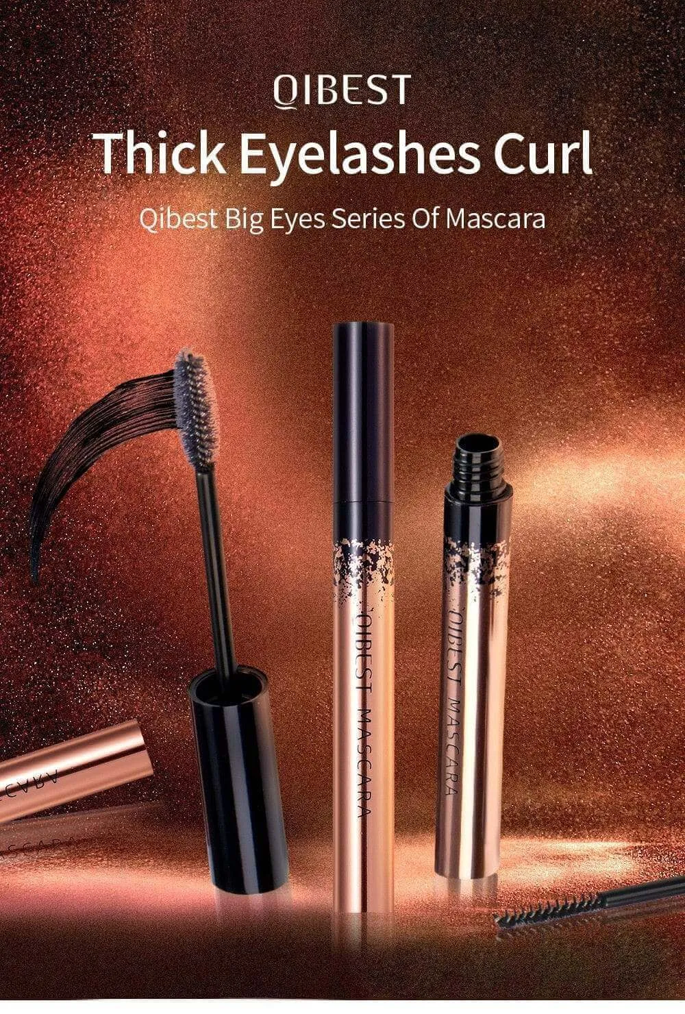 Silky Black Mascara - 4D Silk Fiber Eyelash