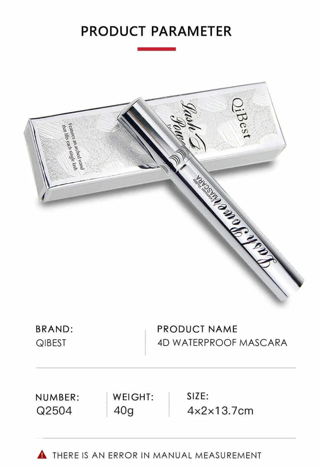 Silky Black Mascara - 4D Silk Fiber Eyelash