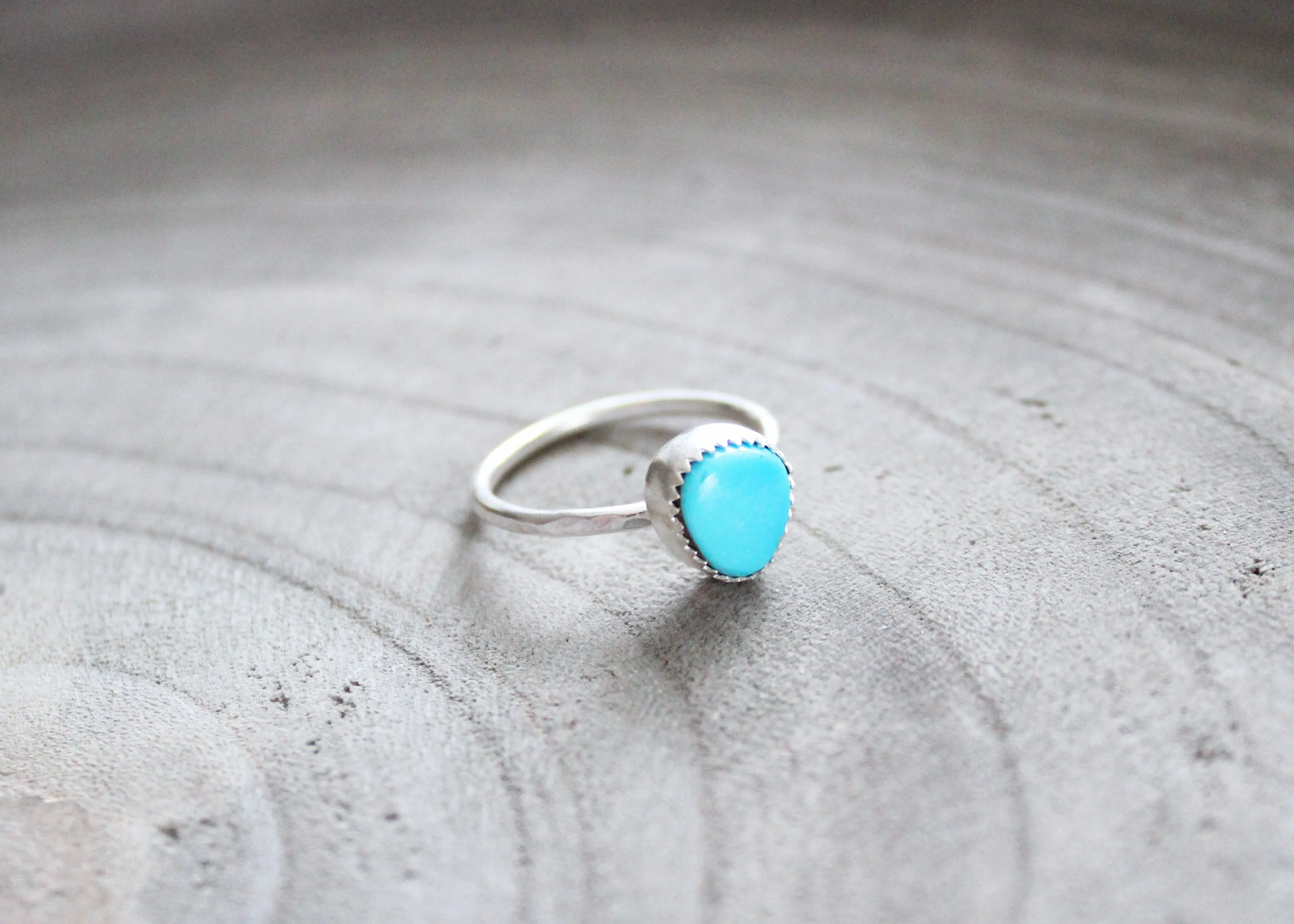 Silver Turquoise Stacking Ring No. 1