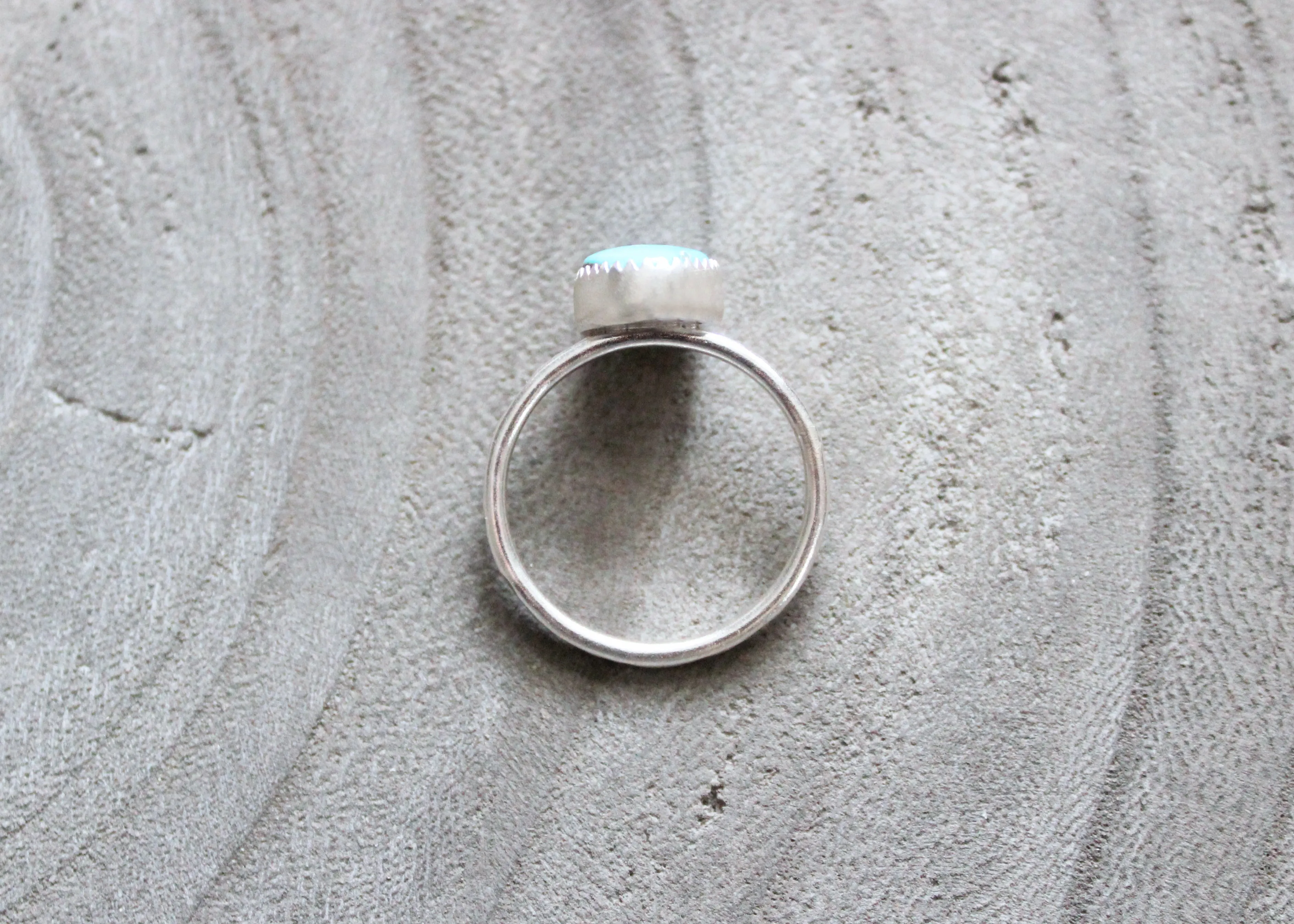 Silver Turquoise Stacking Ring No. 1