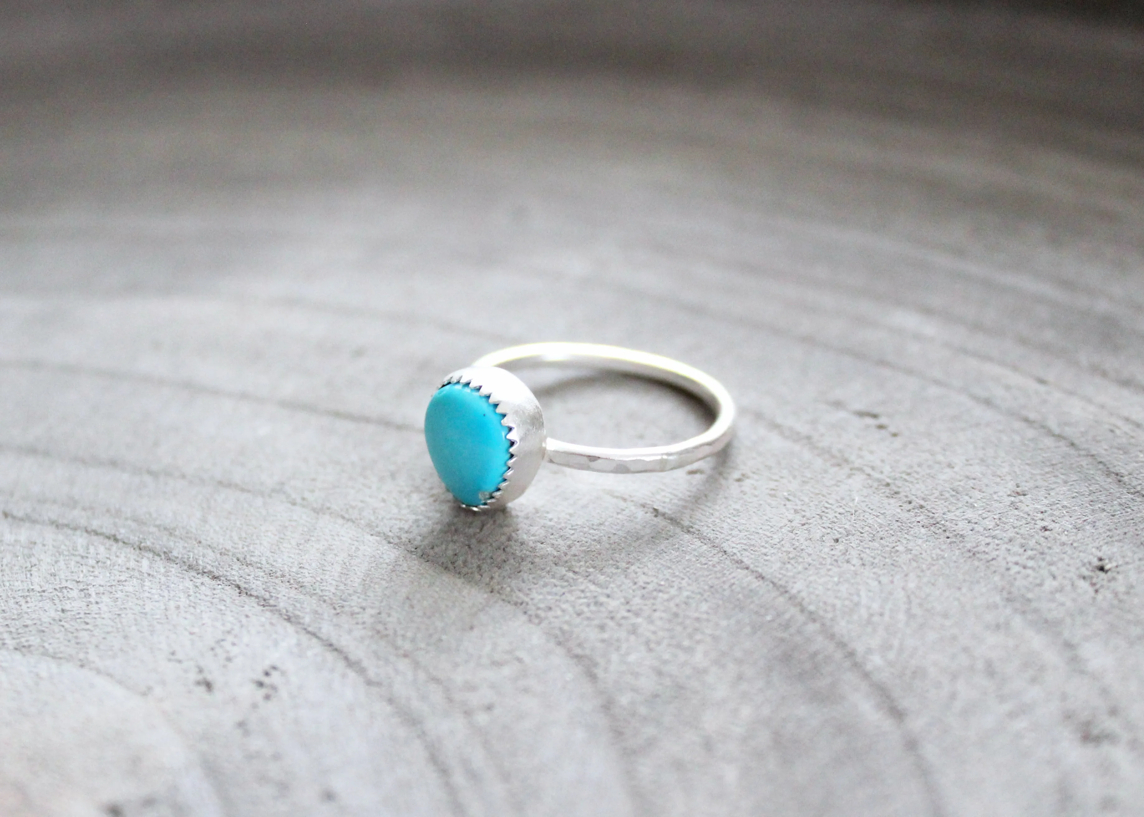 Silver Turquoise Stacking Ring No. 1