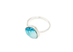 Silver Turquoise Stacking Ring No. 2