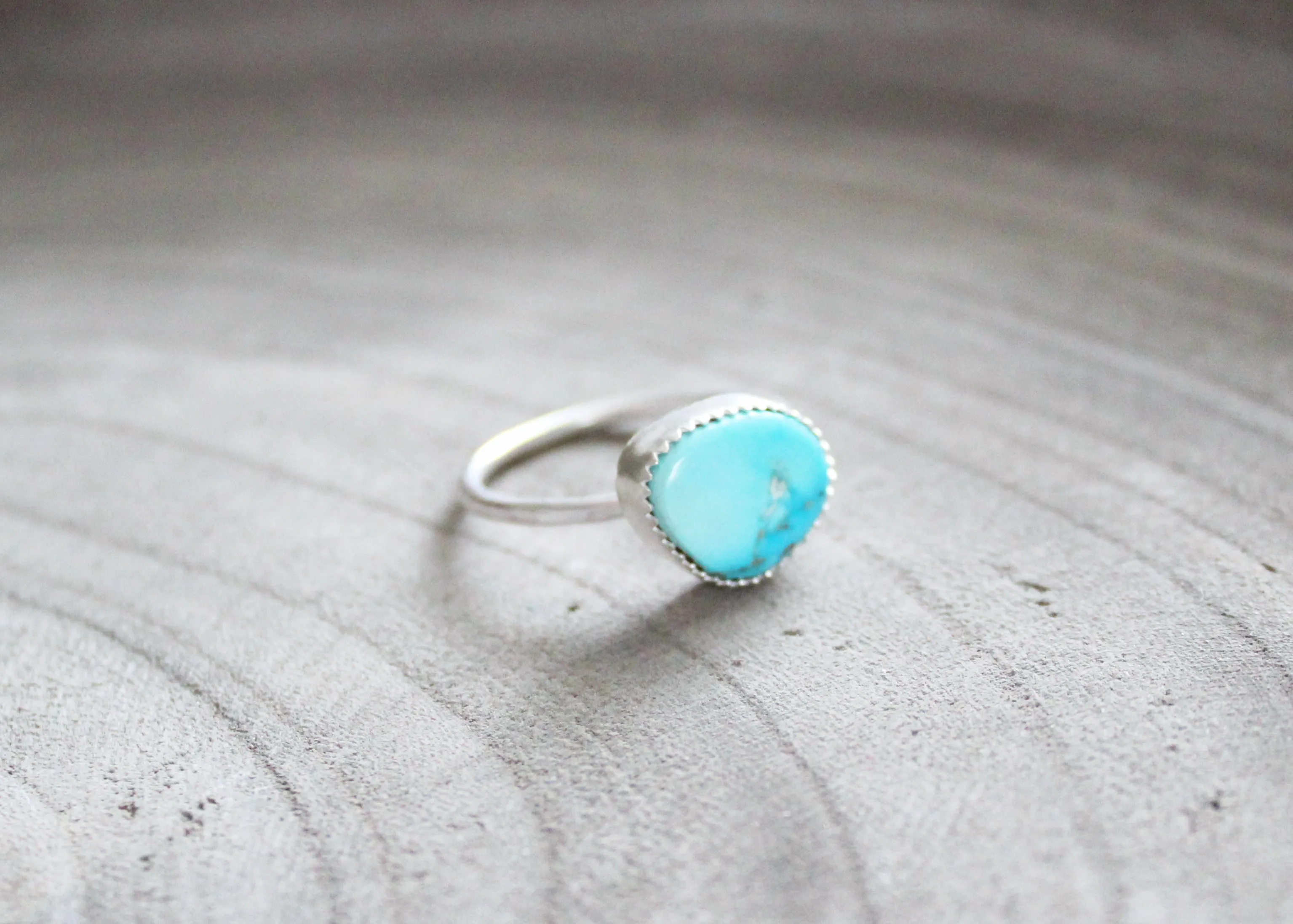 Silver Turquoise Stacking Ring No. 2