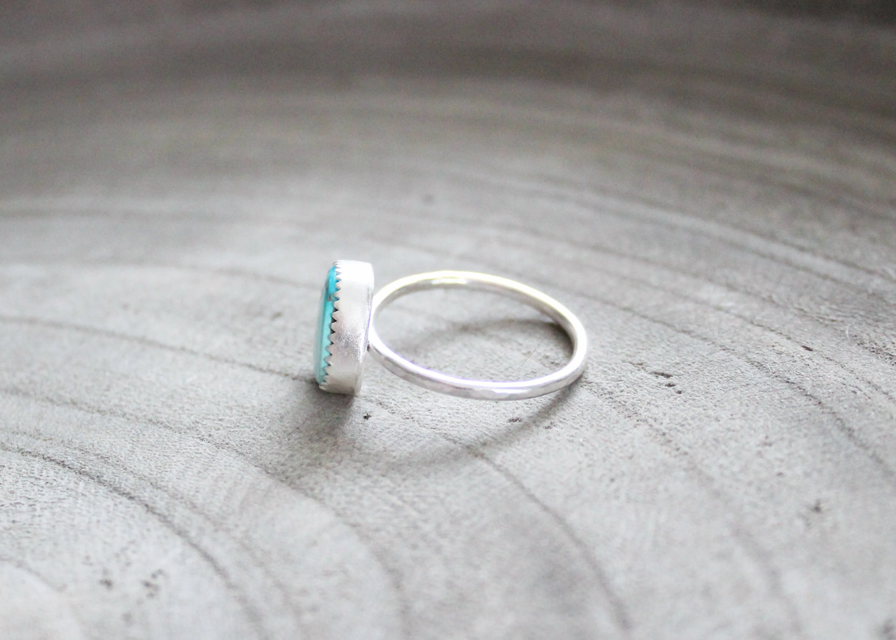 Silver Turquoise Stacking Ring No. 2