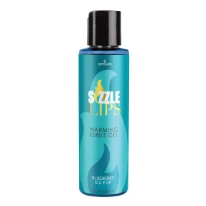 Sizzle Lips - Blueberry Ice Pop - Warming Gel -  4.2 Fl Oz Bottle