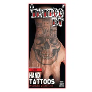 Skull Hand Fx Kit Temporary Tattoos