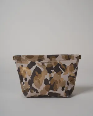 snap makeup bag - camo blush