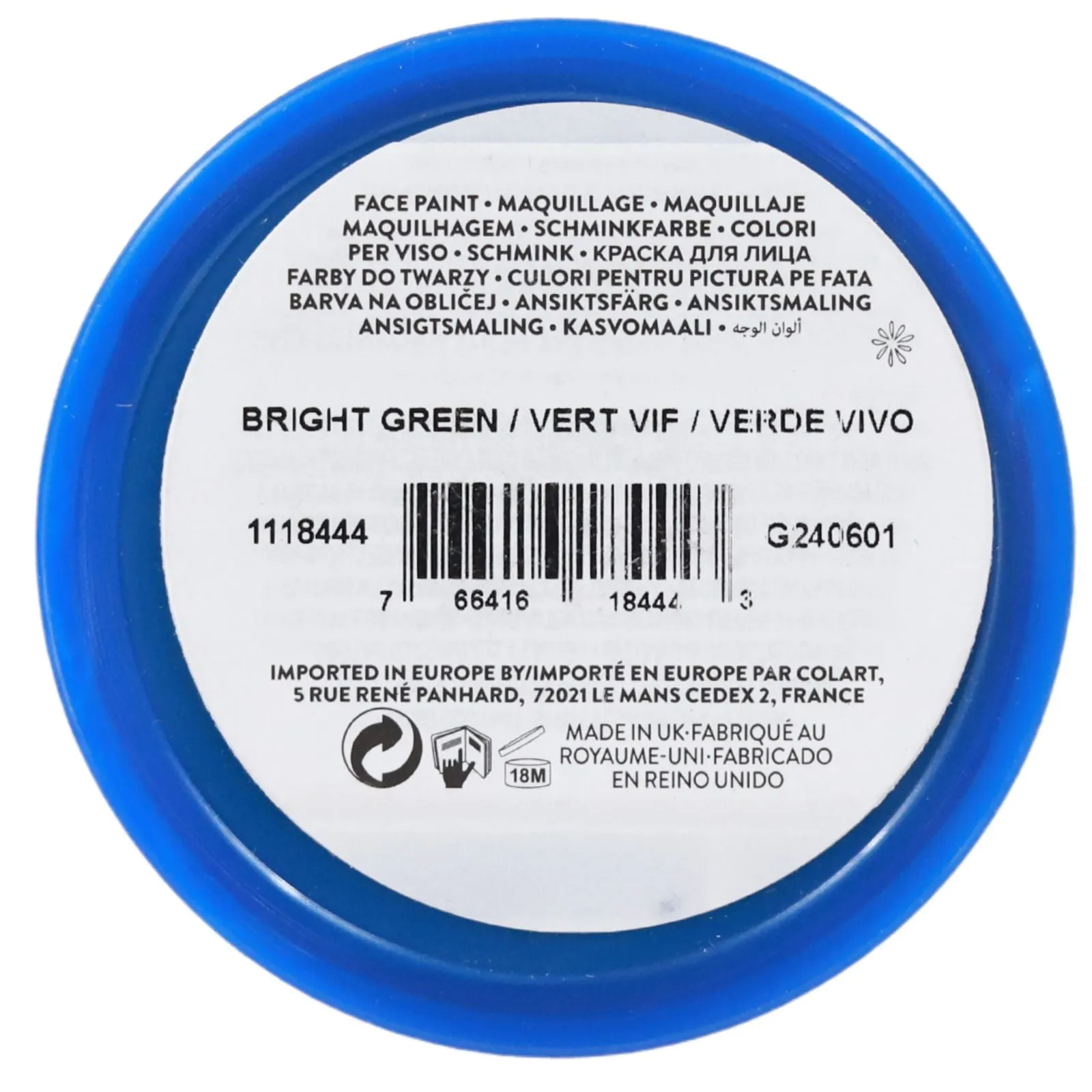 Snazaroo - Classic Face Paint - 18ml - Bright Green
