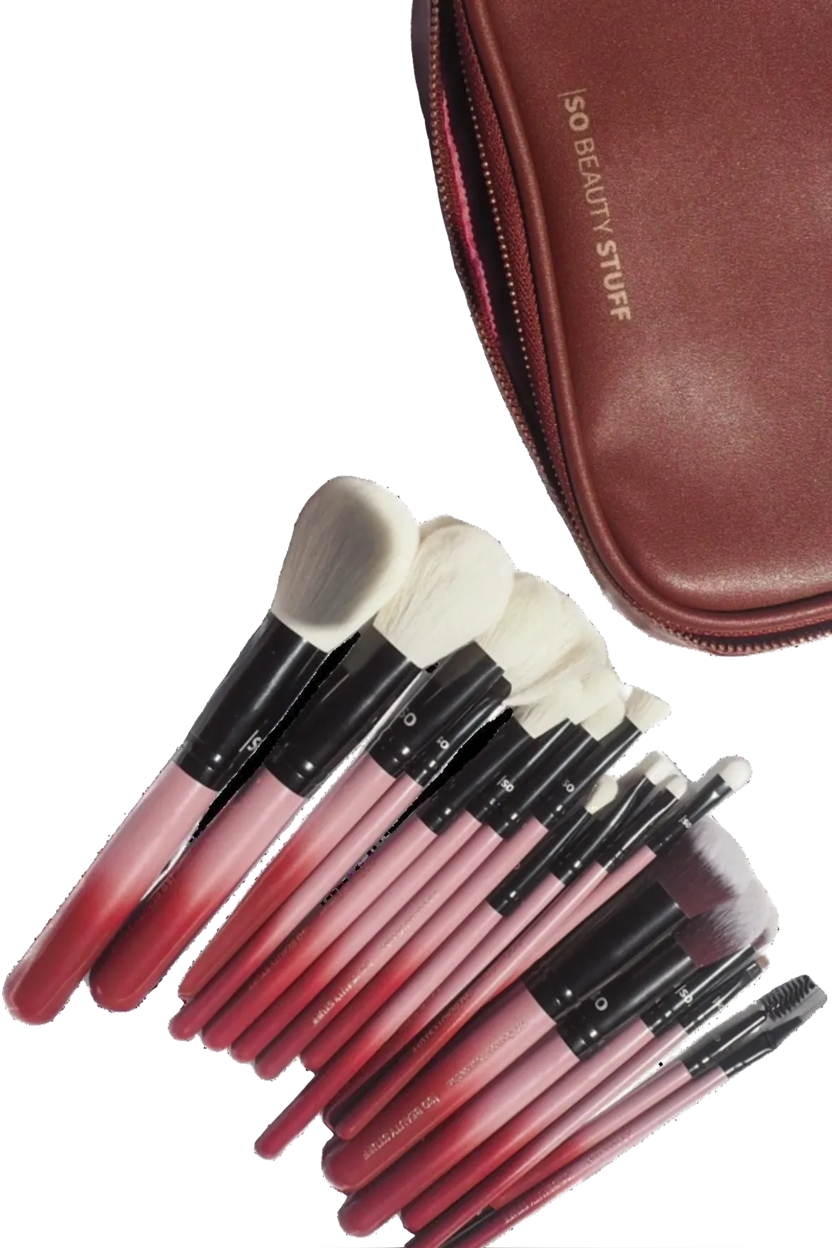 So Beauty Stuff "So Complete" Luxury Vegan & Cruelty Free 18pc Everyday Makeup Brush Set