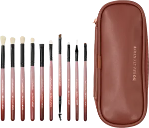 So Beauty Stuff  "SO EYES " - Luxury Vegan & Cruelty free 10pc Makeup Brush Set