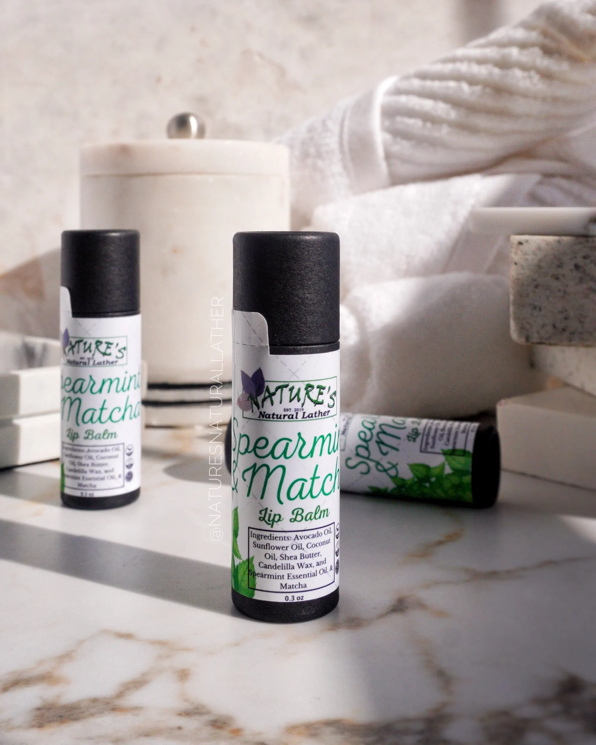Spearmint & Matcha Lip Balm