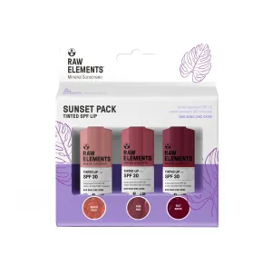 SPF 30 TINTED LIP SUNSET .15 oz - 3 Pack