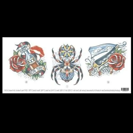 Spider Neck Temporary Tattoo