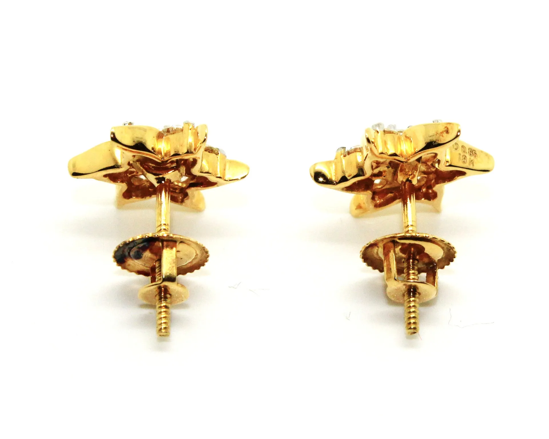Spiral Halo  Diamond Earring Ad No. 0135