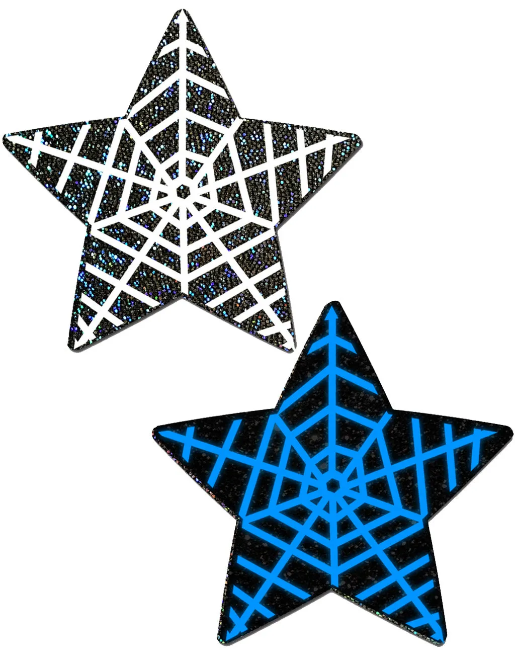 SPOOKY STAR NIPPLE PASTIES - GLOW IN THE DARK